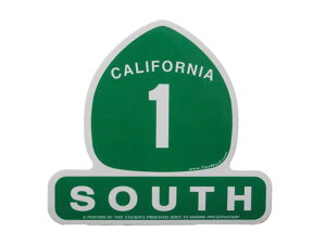 CALIFORNIA 1 SOUTH SEAL STICKER @V[@XebJ[ JtHjA