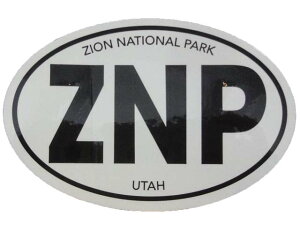 ZION NATIONAL PARK @Oval@ZNP Sticker@@UCI@XebJ[