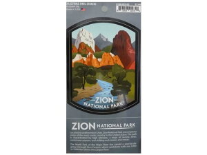 ZION NATIONAL PARK Sticker�@Gray�@�U�C�I���@�X�e�b�J�[