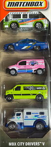 MATCHBOX MBX CITY DRIVERS 5-PACK �}�b�`�{�b�N�X�@�~�j�J�[