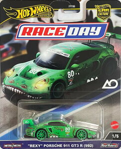 HOTWHEELS PREMIUM�@"REXY" PORSCHE 911 GT3 R (992) �@�z�b�g�E�C�[���@�~�j�J�[