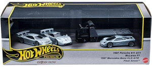 HOTWHEELS PREMIUM�@1997 Porsche 911 GT1, McLaren F1, 1997 Mercedes-Benz CLK-GTR �z�b�g�E�C�[���@�~�j�J�[