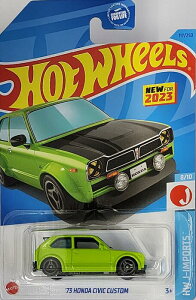 HOTWHEELS HW J-IMPORTS 73 HONDA CIVIC CUSTOM �z�b�g�E�B�[�� �~�j�J�[