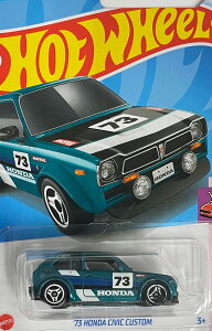 HOTWHEELS�@COMPACT KINGS 73 HONDA CIVIC CUSTOM �@�z�b�g�E�B�[�� �~�j�J�[