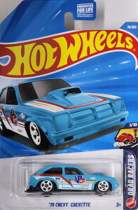 HotWHeeLs DRAG RACERS 76 CHEVY CHEVETTE �z�b�g�E�B�[�� �~�j�J�[