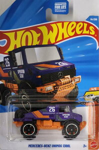 HotWHeeLs TRUCKIN'ALONG MERCEDES-BENZ UNIMOG 1300L �z�b�g�E�B�[�� �~�j�J�[
