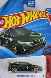 HOTWHEELS�@NIGHT SPEED�@2018 HONDA CIVIC TYPE R�@�z�b�g�E�B�[�� �~�j�J�[