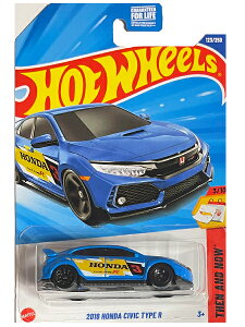 HOTWHEELS THEN AND NOW @2018 HONDA CIVIC TYPE R zbgEB[ ~jJ[