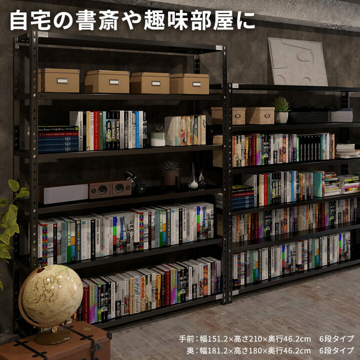 楽天市場】【P最大20倍◇4/30まで】抗菌 スチールラック 6段 幅181.2cm 