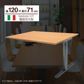 【最大P20◆4/12 13:00～4/23 9:59】fantoni GT 増設用 デスク 幅120cm 奥行71cm（ファントーニ イタリア製 パソコン机 デザインデスク オフィスデスク ワーク テレワーク ゲーミングデスク 在宅勤務 広々 おしゃれ eスポーツ 頑丈 シンプル 揺れない）