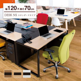 【最大P20◆4/12 13:00～4/23 9:59】デスク NS スタンダードタイプ 幅120cm 奥行70cm（ワークデスク オフィスデスク 事務机 学習デスク 学習机 勉強机 勉強デスク 中学生 高校生机 作業デスク 作業机 オフィス家具 おしゃれ 幅1200mm 奥行 700mm 引っ越し 一人暮らし )