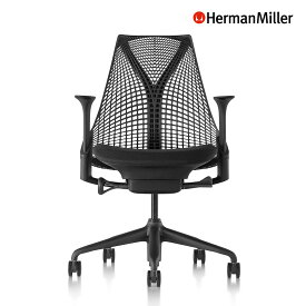 ハーマンミラー セイルチェア 肘付き（正規品 HermanMiller 黒 ブラック パソコンチェア デスクチェア pcチェア オフィスチェア Sayl Chair 椅子 いす イス チェア キャスター付き 在宅 テレワーク 法人 オフィス 会社）