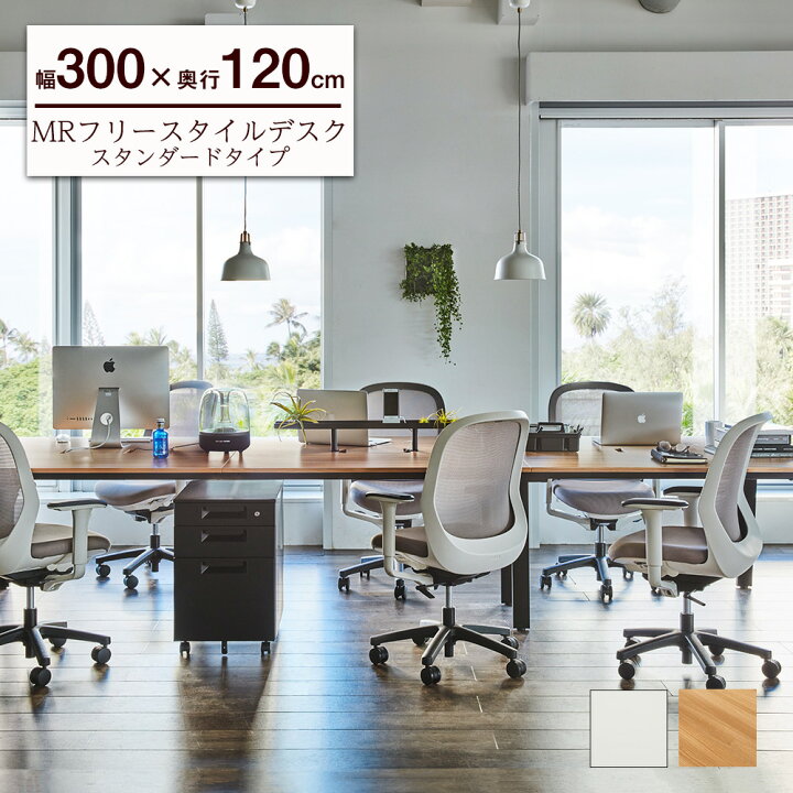 楽天市場】MR フリーデスク 幅300cm（会議テーブル デスク テーブル 