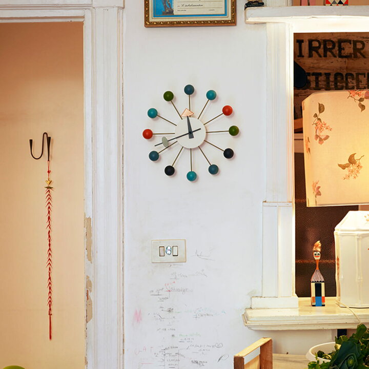 楽天市場】☆Vitra Ball Clock ボール クロック 掛け時計 マルチカラー