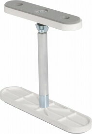 【最大P20倍◆10日AM10時まで】地震対策グッズ 家具転倒防止 つっぱり棒 ふんばりくん 設置高さ25〜32cm（※1個入） 白 地震対策 転倒防止 突っ張り棒 棚 固定 本棚 収納庫 冷蔵庫 食器棚 タンス 家具 賃貸 防災グッズ