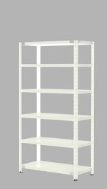 頑丈 国産 スチールラック 6段 幅887mm 高さ1800mm（耐荷重150kg 収納棚 オープンラック 軽量棚 スチール メタルラック 業務用 物品棚 スチール棚 棚 店舗 倉庫 倉庫棚 ラック 大型ラック 日本製 PLUS プラス 180cm)