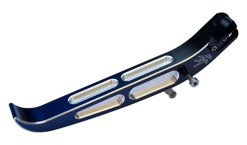 ローリングトイズ メーカー再生品 Roaring Toyz SUZUKI - GSX-R モデルショートキックスタンド ブルー ブラックBillet 国内正規総代理店アイテム GSXR Window Lowering Six Kickstand Black-Blue Anodized Hayabusa