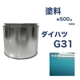 ダイハツG31　ジェードグリーン　車用缶塗料　パイサー　希釈済　カラーナンバー　カラーコード　G31