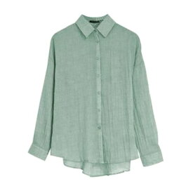 シアーシャツ レディース ガーゼシャツ 黒 シアー シャツ ガーゼ ドロップショルダー グレー 羽織り 夏 薄手 長袖シャツ サマーシャツ 長袖 透け感 トップス M L 服 レディースシャツ オフィス 冷房対策 送料無料 ≪ゆうメール便配送20・代引不可≫