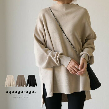 スウェットライクオーバーサイズニット