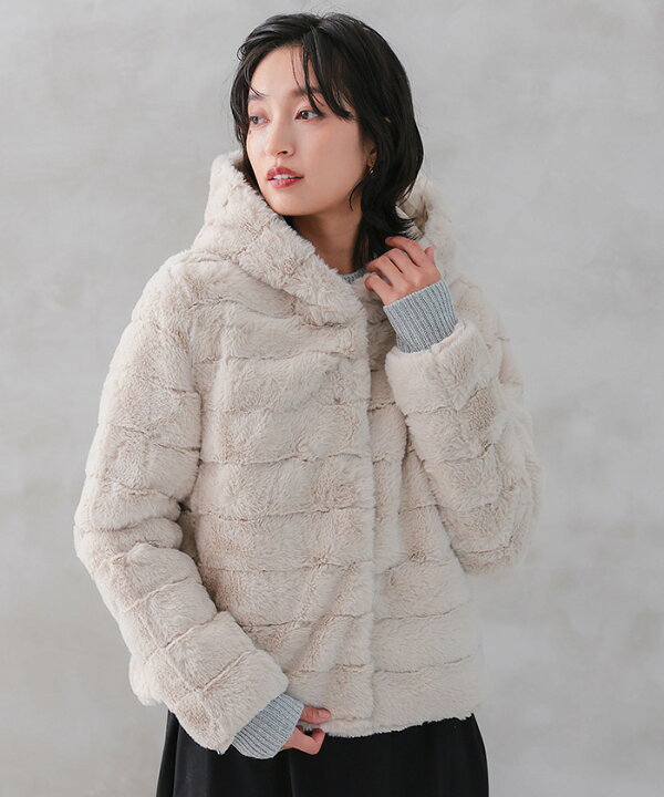 楽天市場】フェイクファー リバーシブルショートコート 冬 M L 