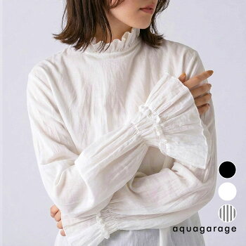 クリンクルフリルブラウス