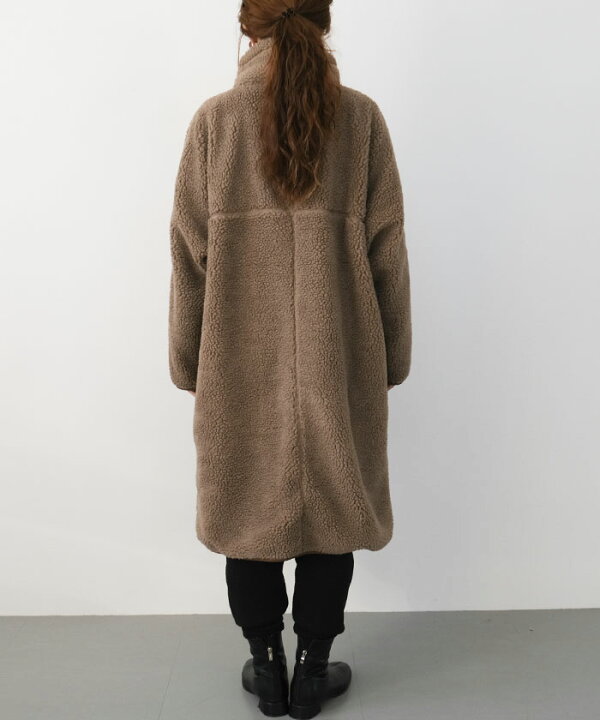 CLANE - ラージポケット ボア オーバーコート - RIDGE POCKET BOA OVER 