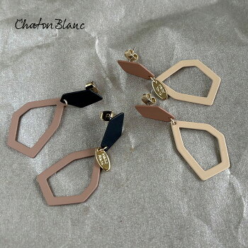 ハートビジューピアス