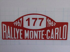 【ステッカー　シール　デカール】　RALLYE　MONTEーCARLO　1967　切文字ステッカー