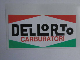 【ステッカー　シール　デカール】　DELLORTO　CARBURATORI　ステッカー（110403）