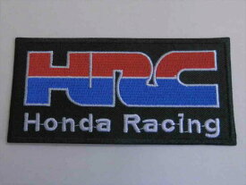 HRC　HONDA　RACING　クロ　ワッペン　（241306）
