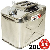 ガレージ・ゼロ ガソリン携行缶 ステンレス(SUS304) 20L ワイド縦型 GZKK06/消防法適合品/UN規格/燃料缶/…