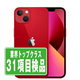 【中古】 iPhone13 mini 128GB RED SIMフリー 本体 スマホ アイフォン アップル apple 父の日 【あす楽】 【保証あり】 【送料無料】 ip13mmtm1844
