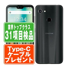 【中古】 KYV48 GRATINA ブラック SIMフリー 本体 au スマホ ahamo対応 アハモ 父の日 【あす楽】 【保証あり】 【送料無料】 kyv48bk7mtm