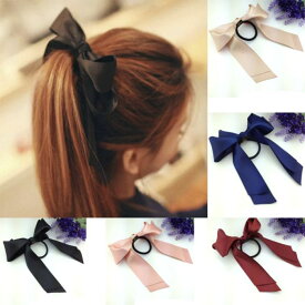 ヘアゴム リボン ヘアアクセサリー 髪飾り ポニーテール 手軽 簡単 髪留め