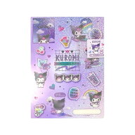 クロミ 下敷き きらきら ホログラム かわいい サンリオ 文房具 雑貨 入学入園準備 [文具]
