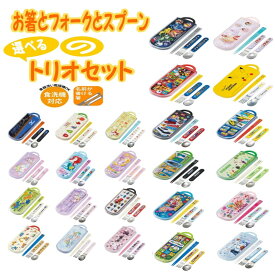 トリオセット 子供用 お箸 スプーン フォーク キッズ 幼児 食器 キャラクター カトラリー セット かわいい 食事 幼稚園 保育園 小学校 ランチ ディズニー シンプル お弁当 スケーター