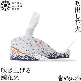 筒井時正玩具花火製造所 吹き上げる鯨花火 吹き出し花火 国産花火 福岡県みやま市 手土産