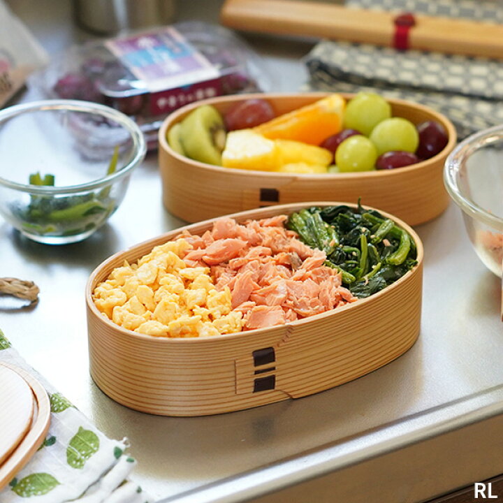 楽天市場】曲げわっぱ 弁当箱 小判入子 レディース 栗久 わっぱ弁当 