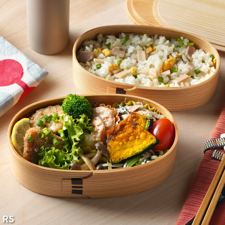 楽天市場】曲げわっぱ 弁当箱 小判入子 レディース 栗久 わっぱ弁当 