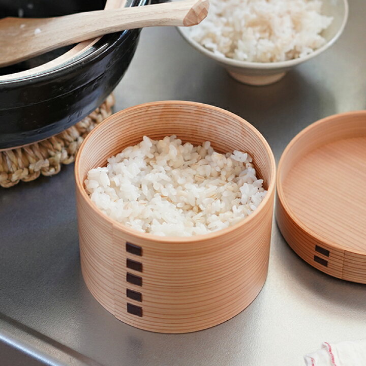 楽天市場】曲げわっぱ 弁当箱 丸二段 栗久 わっぱ弁当 国産 日本製 
