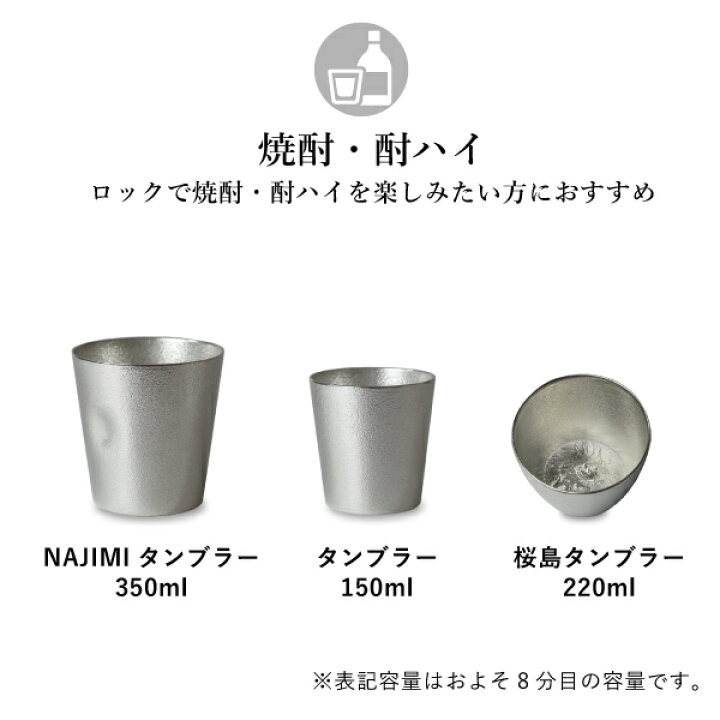楽天市場】能作 鎚目キット タンブラー 体験キット 錫製 冷酒グラス 