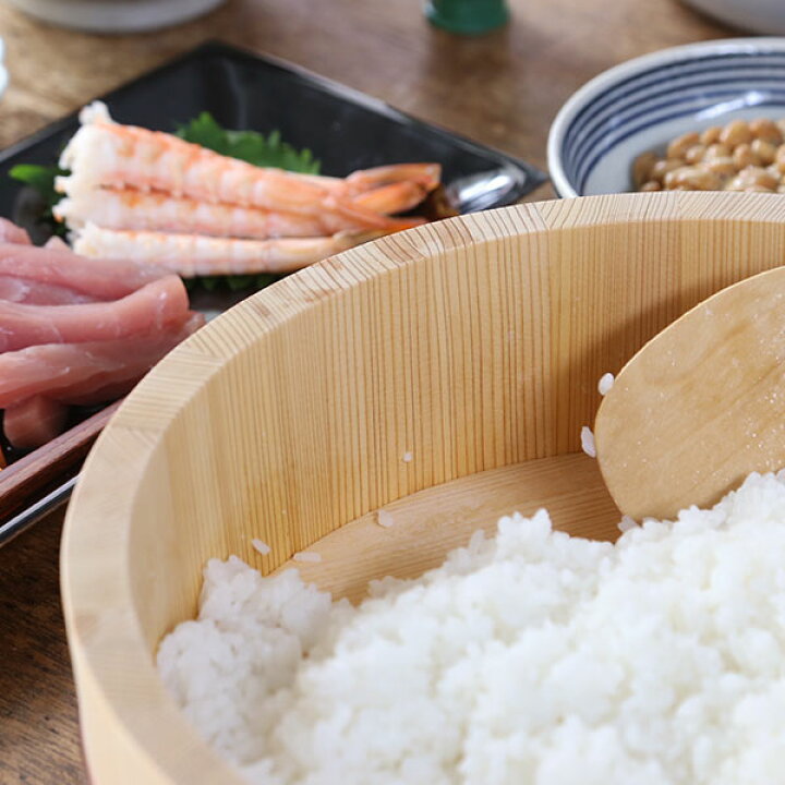 楽天市場】山一 すし飯台 33cm 4合 すし桶 飯台 飯切 半切 木曽さわら 
