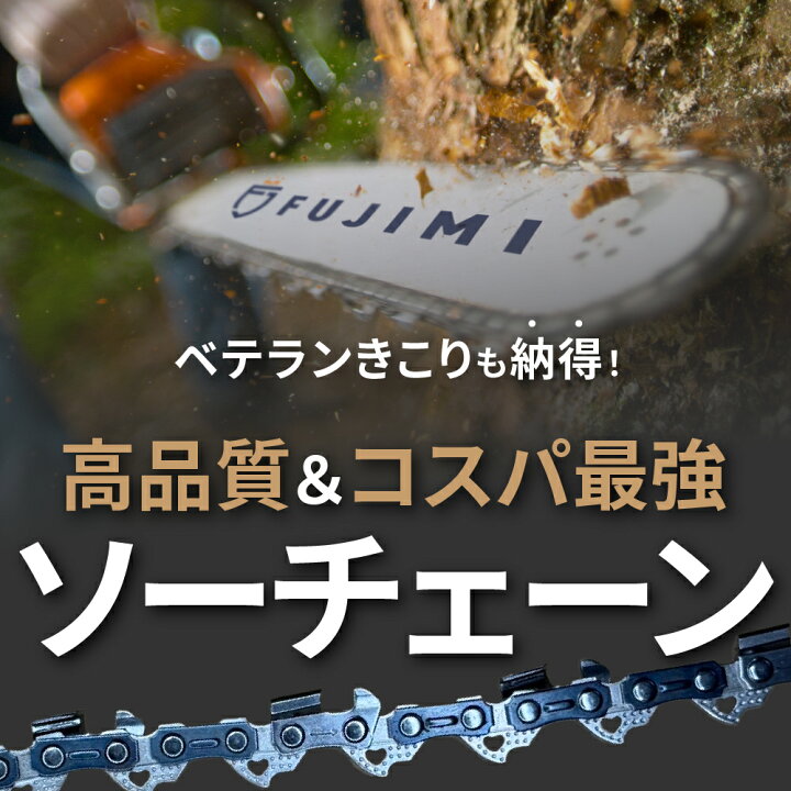 楽天市場】FUJIMI チェーンソー 替刃 ソーチェーン 10インチ | 71PM3  