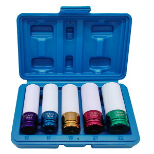 5�s�[�X �C���p�N�g�����`�\�P�b�g�Z�b�g �A���~�z�C�[���i�b�g�\�P�b�g 15mm 17mm 19mm 21mm 22mm ���� �����p 1/2�C���`