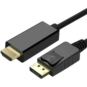 DisplayPort HDMI ϊP[u 1.8m DP HDMI fBXvC|[g HDMI ϊ bL 1080p DisplayPort IX to hdmi IXrfI ϊR[h
