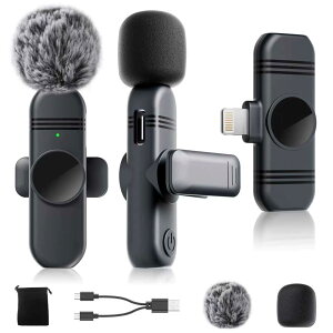 �s���}�C�N ���C�����X iPhone8-14/ipad�Ή� �m�C�Y�y�� ���擯�� �������j�^�����O 360°�W�� �u���ڑ� SNR?64dB �`������30m 9���ԘA���g�p 2�l�����g�p �X�}�z�}�C�N ���~�j ��c/Vlog/�z�M/������/ASM