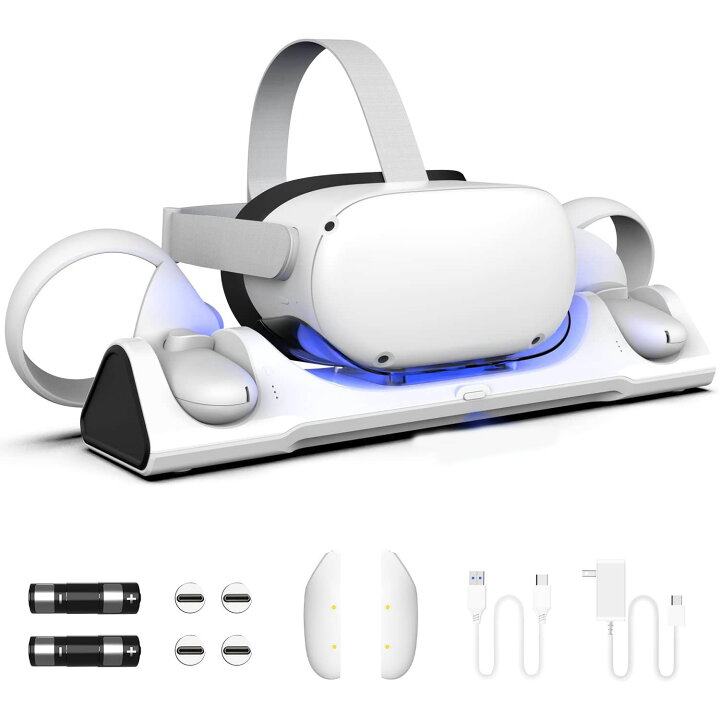 楽天市場】充電ドック Oculus Quest 2用の充電スタンド コントローラー 