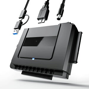 IDE SATA ϊA_v^ Ή USB-A IDE USBϊP[u 2.5/3.5C`HDD SSD whCuɑΉ n[hfBXNϊA_v^[ 12V/2AdA_v^[t ؂ւXCb` ^b`obNA