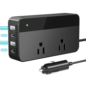LST Co[^[ 200W J[Co[^[ VK[\Pbg DC12VAC110Vɕϊ VK[\Pbg RZg }[dΉ USBd4 USB-C|[g AC100Vd2  RZg Ro[^[ ԍڗpC
